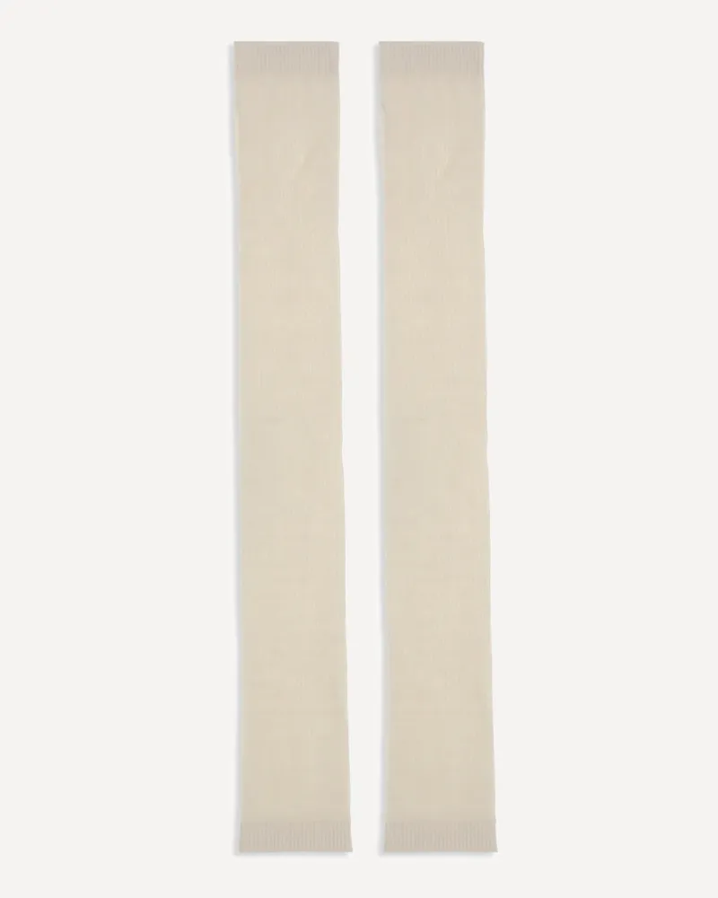 Sa Su Phi Silk and cashmere Gloves Female Cream