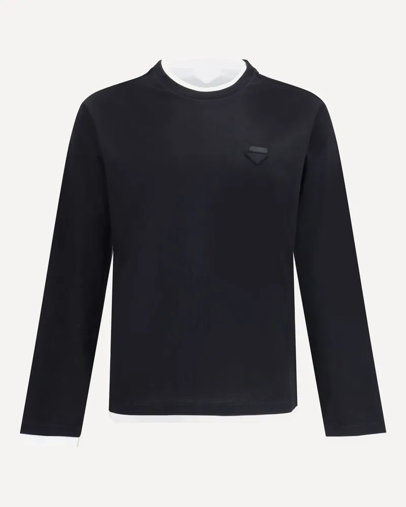 Prada Long-sleeved T-Shirt Male Black
