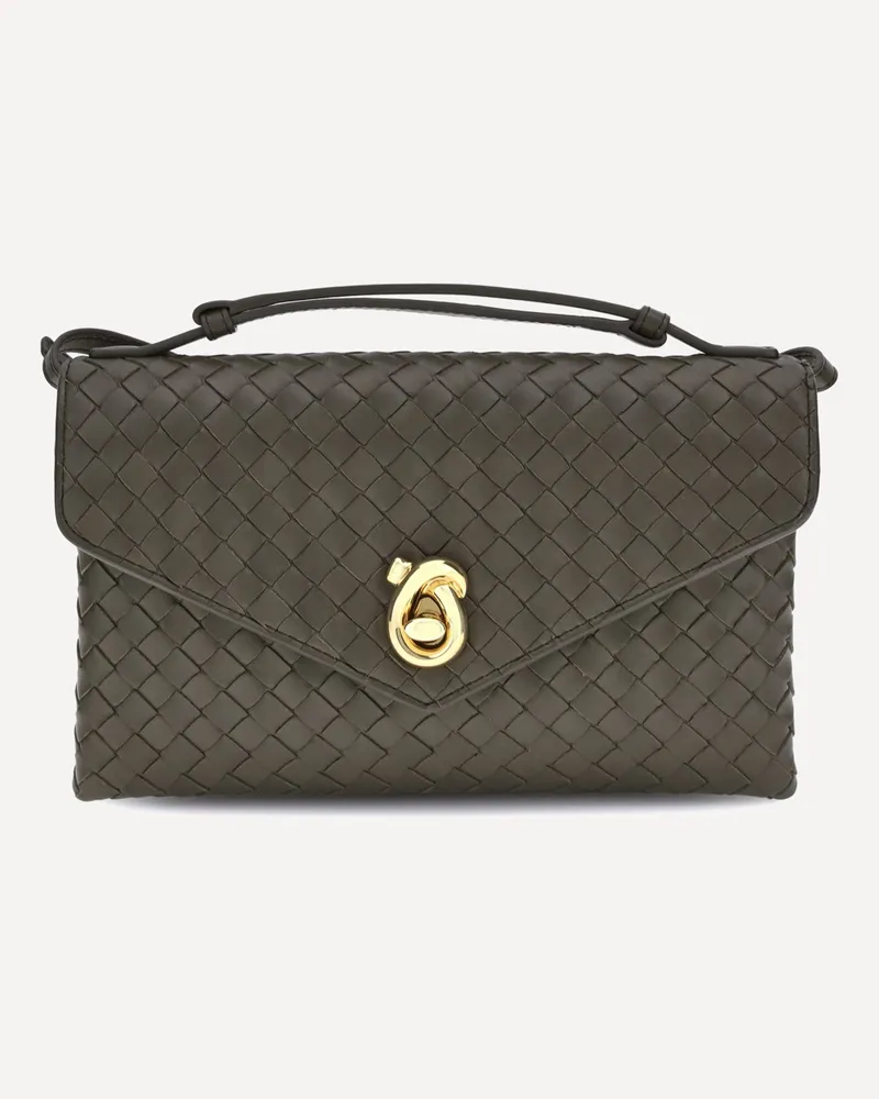 Bottega Veneta Knot Lock Shoulder Bag Female Green