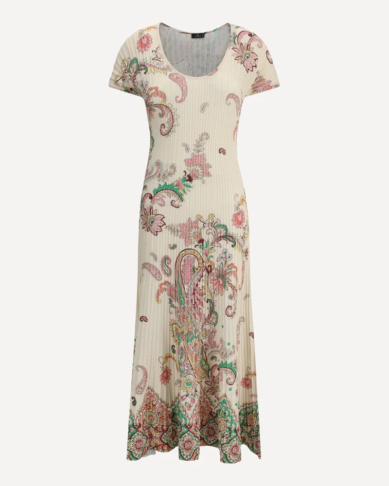 Etro Midi ribbed Dress Female Multicolour