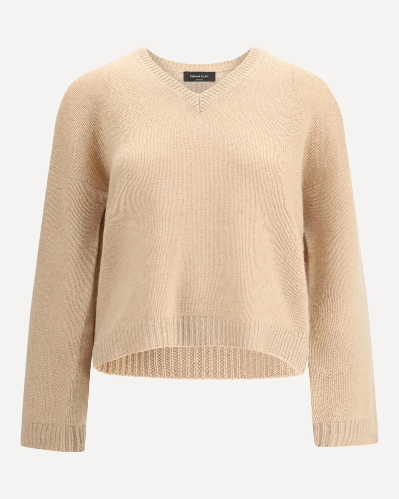 Fabiana Filippi Cashmere Sweater Female Beige