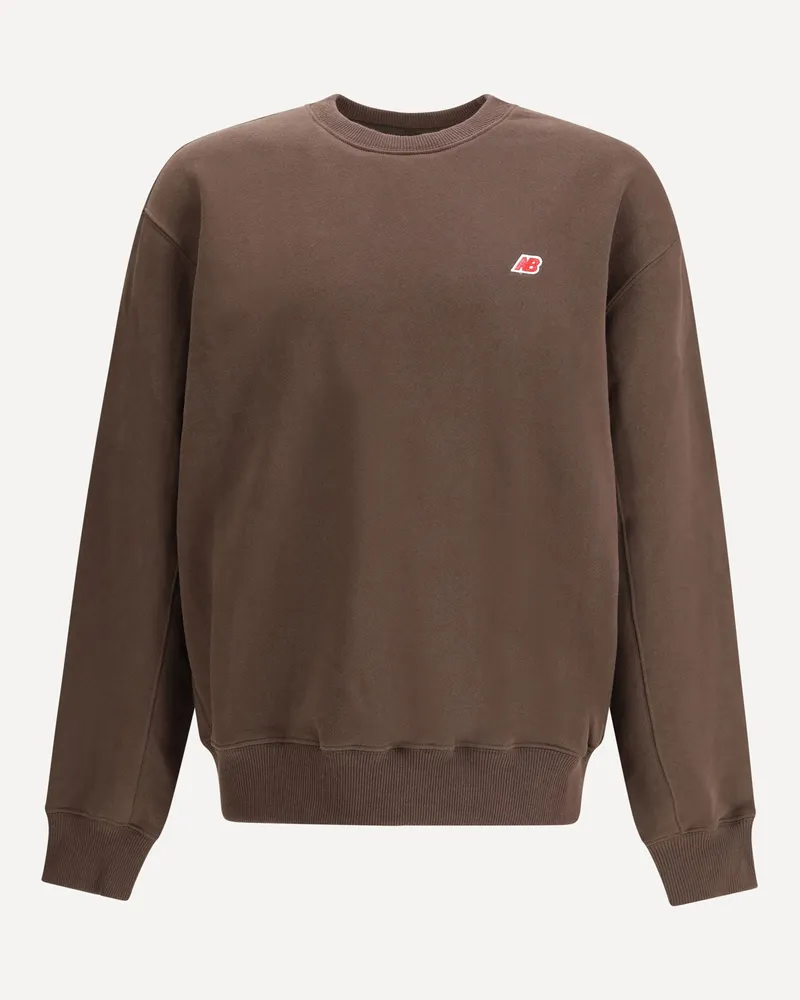 New Balance Core Crewneck Sweatshirt Male Brown