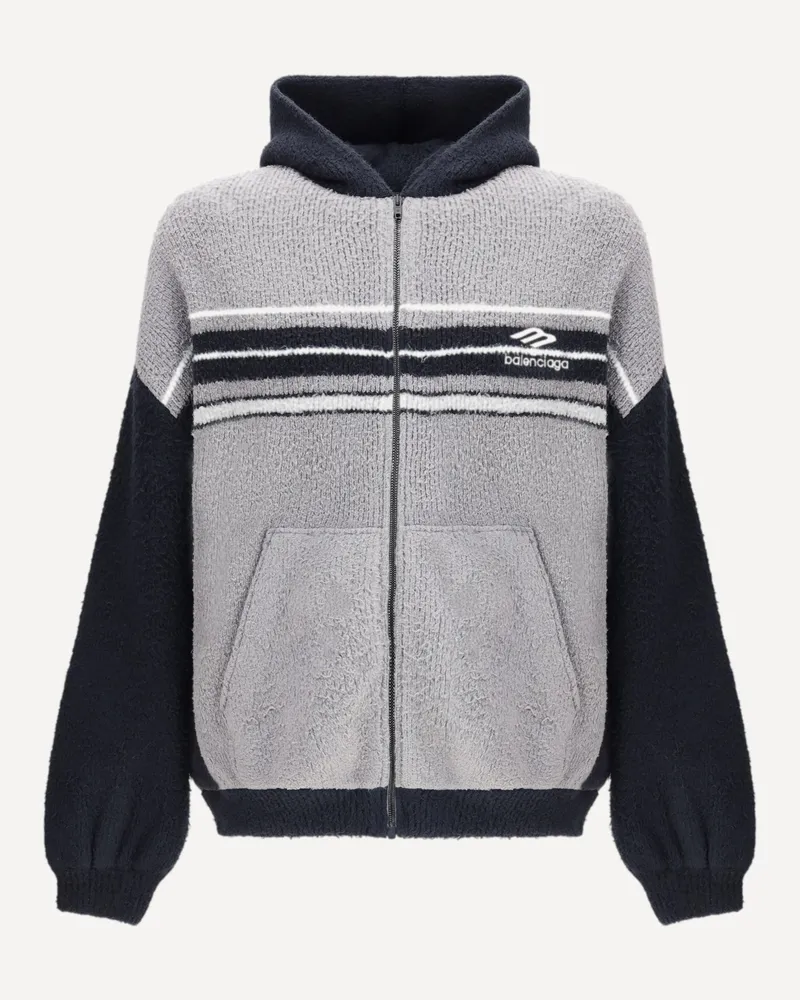 Balenciaga Fluffy zip-up Hoodie Male Multicolour