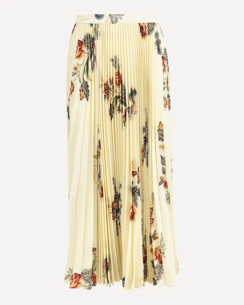 Etro Plissé midi Skirt Female Yellow