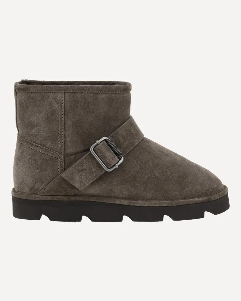 Brunello Cucinelli Pair Of Ankle Boots Female Brown