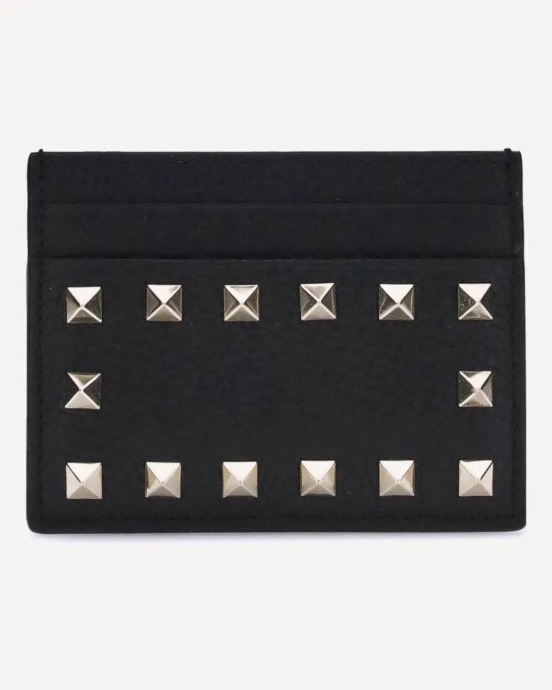 Valentino Garavani Rockstud Card Holder Female Black
