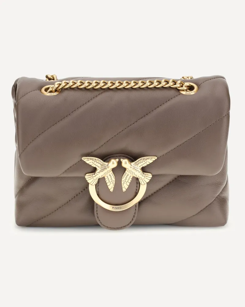 Pinko Love Mini Puff Shoulder Bag Female Brown