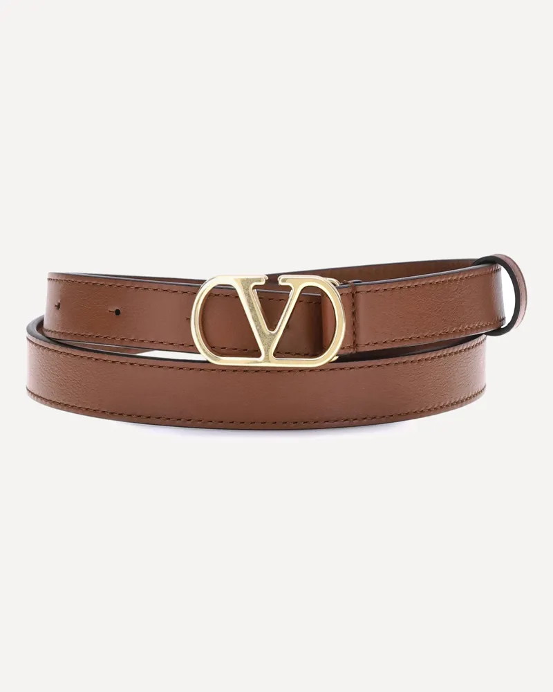 Valentino Garavani VLogo Belt Female Brown