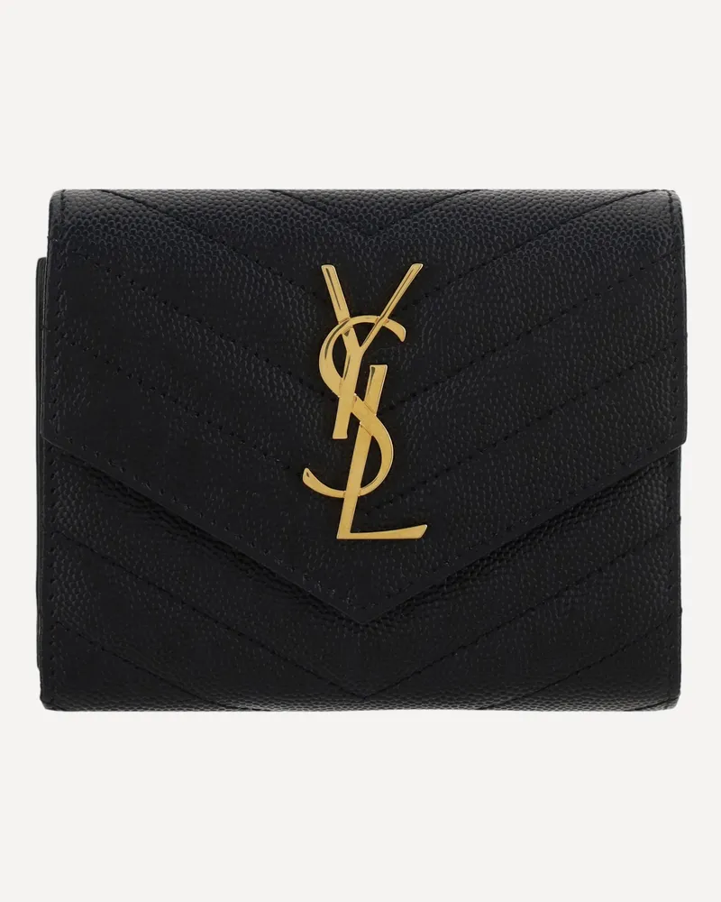 Saint Laurent Cassandre Matelassé Wallet Female Black