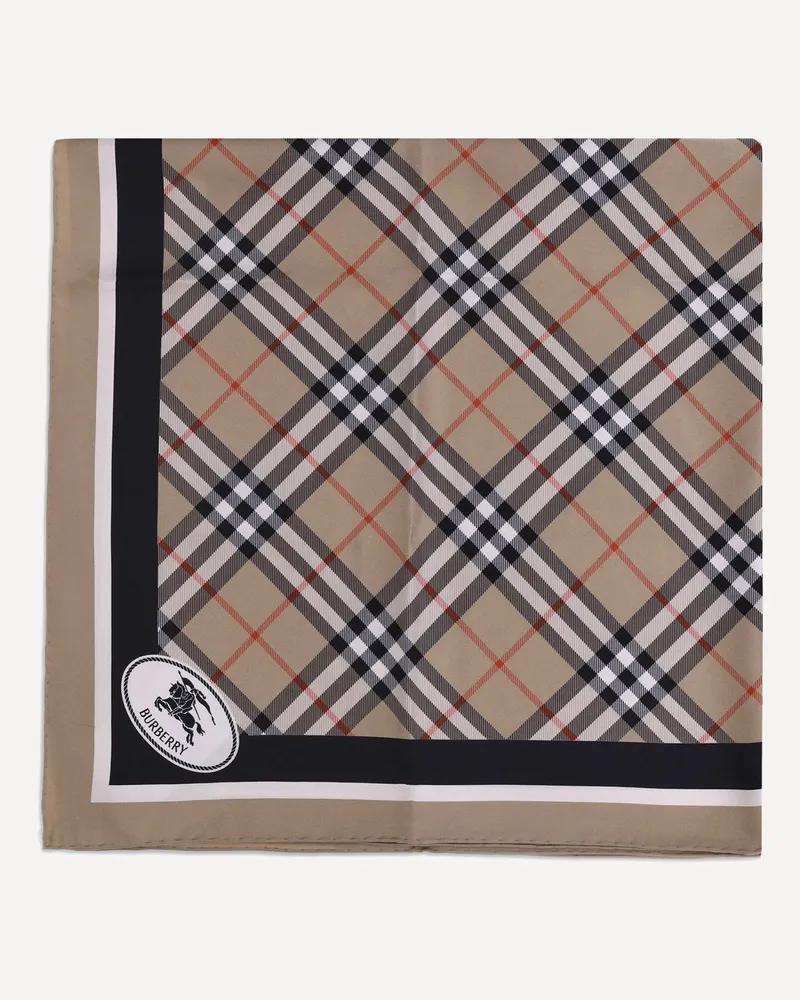 Burberry Silk Check Scarf Female Beige