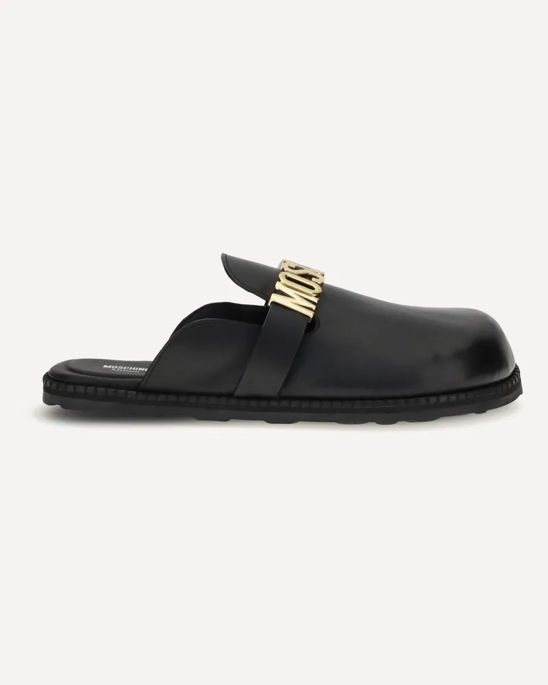 Moschino Logo Mules Female Black
