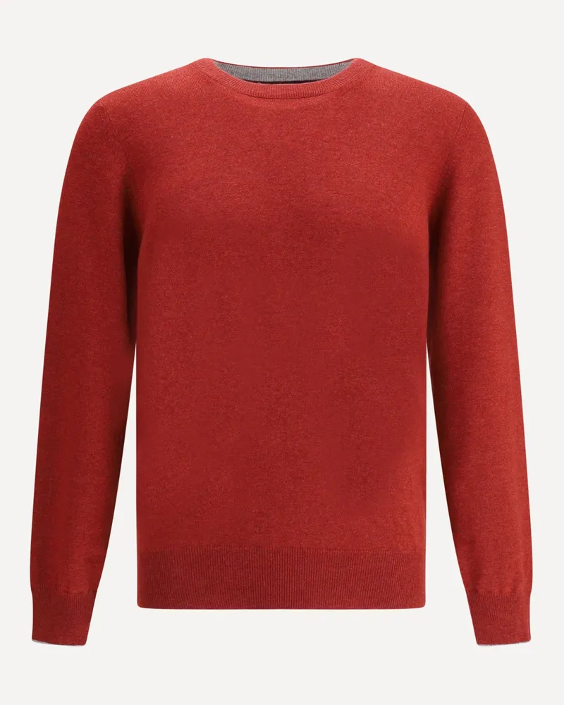 Brunello Cucinelli Cashmere Sweater Male Red