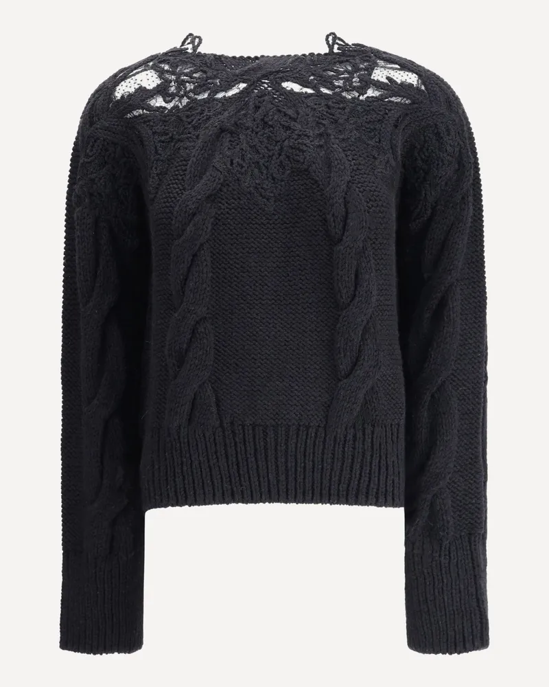 Ermanno Scervino Embroidery Sweater Female Black