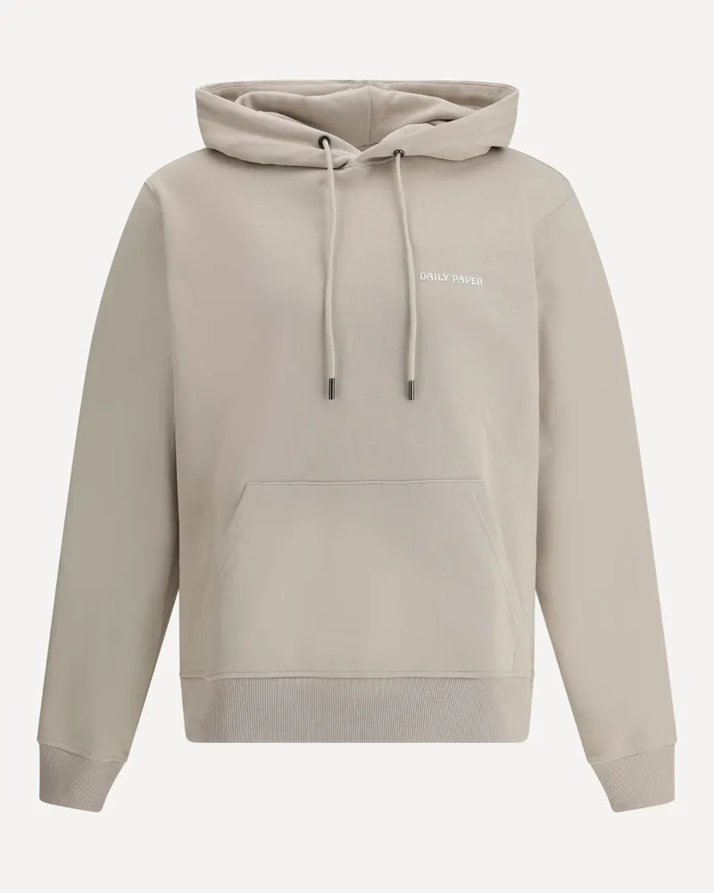 Daily Paper Logoed Hoodie Male Beige