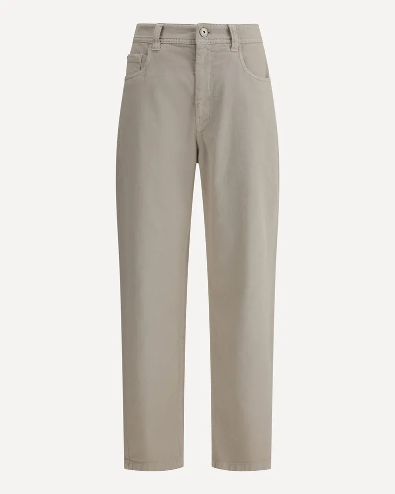Brunello Cucinelli Straight Jeans Female Beige