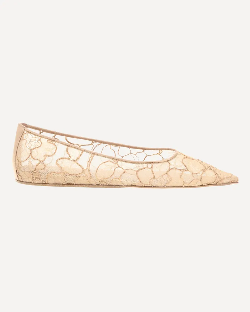 Amina Muaddi Barbara Ballerinas Female Beige