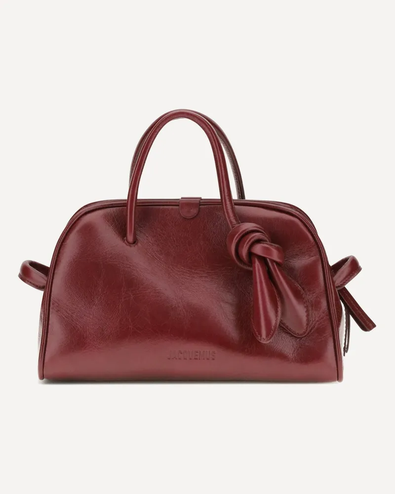 Jacquemus Turismo Handbag Female Bordeaux