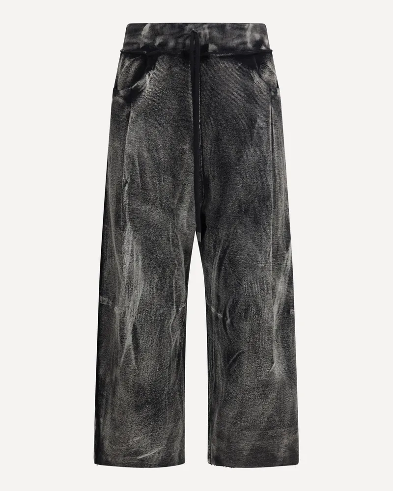 R13 Pleated Cropped Track Pants Female Grey