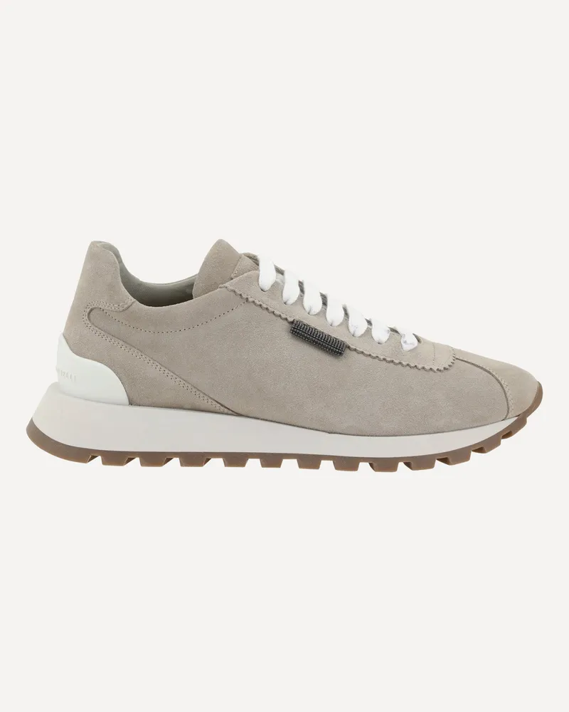Brunello Cucinelli Sneakers with iconic embellishments Female Beige