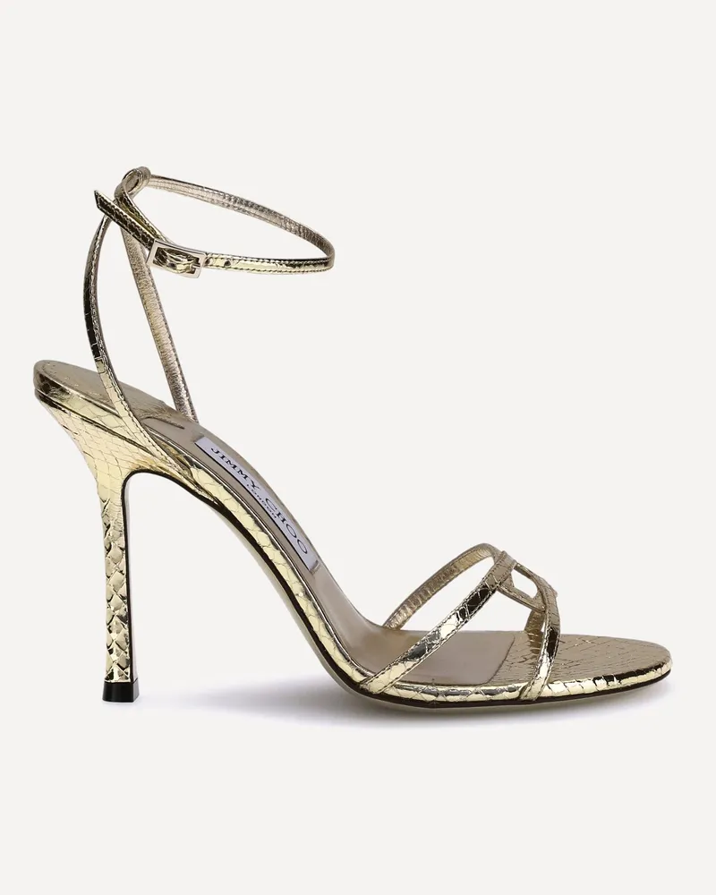 Jimmy Choo Leo100 Sandals Female Gold