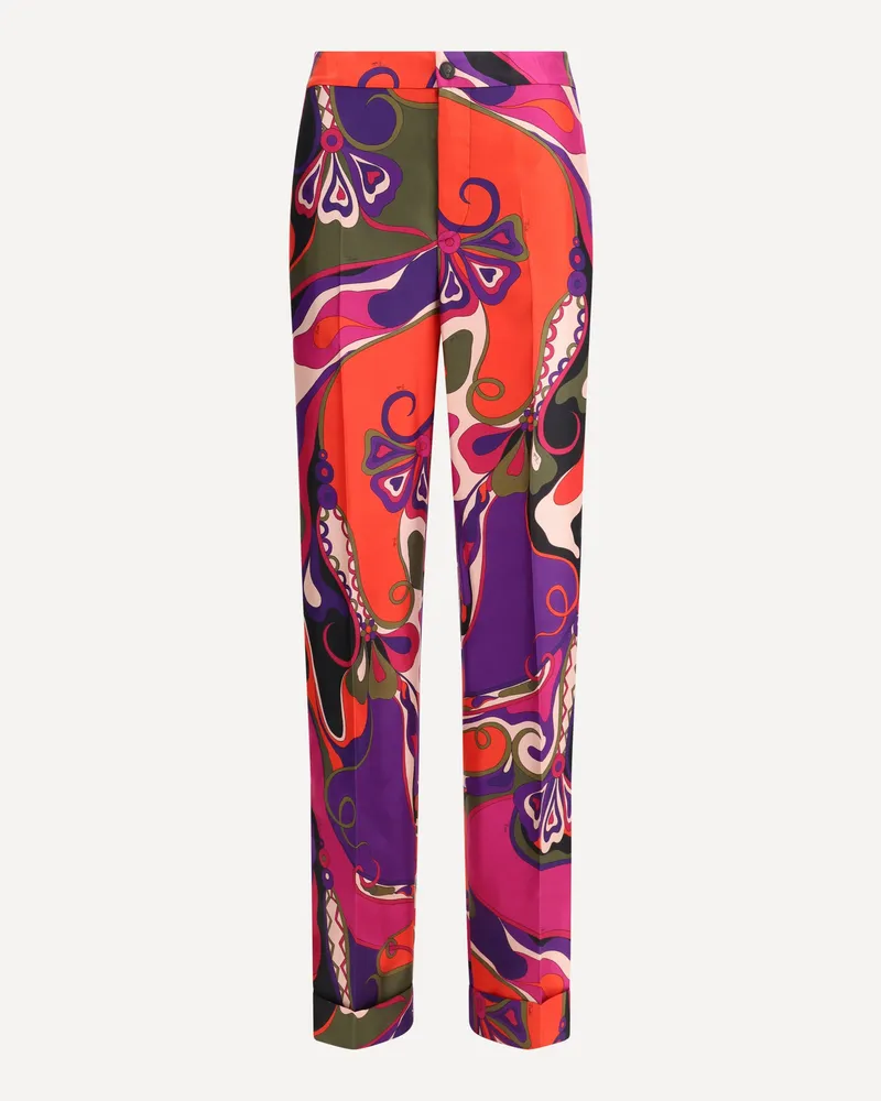 Emilio Pucci Multicolor straight Pants Female Multicolour