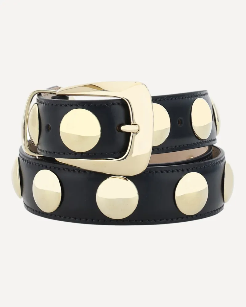 KHAITE Benny leather Belt Female Black