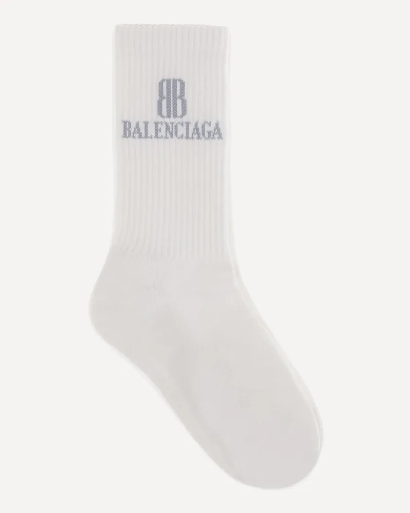 Balenciaga Nano BB Socks Female White