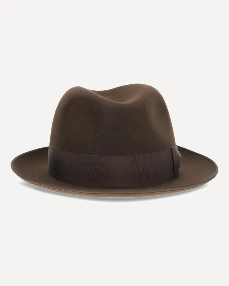 Loro Piana Fedora Hat Male Brown