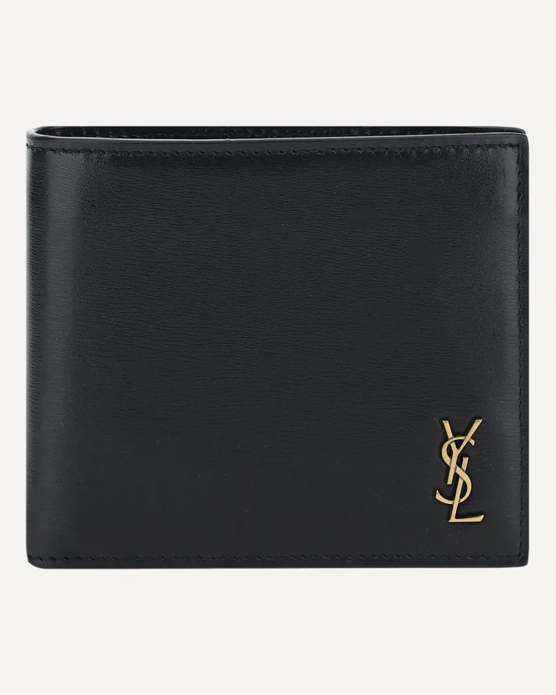 Saint Laurent Leather Wallet Male Black