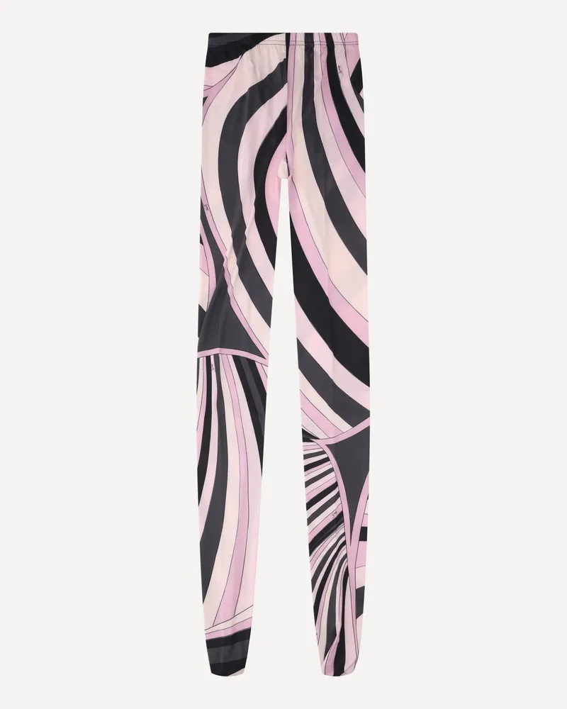Emilio Pucci Sheer Tights with Abstract Print Female Multicolour