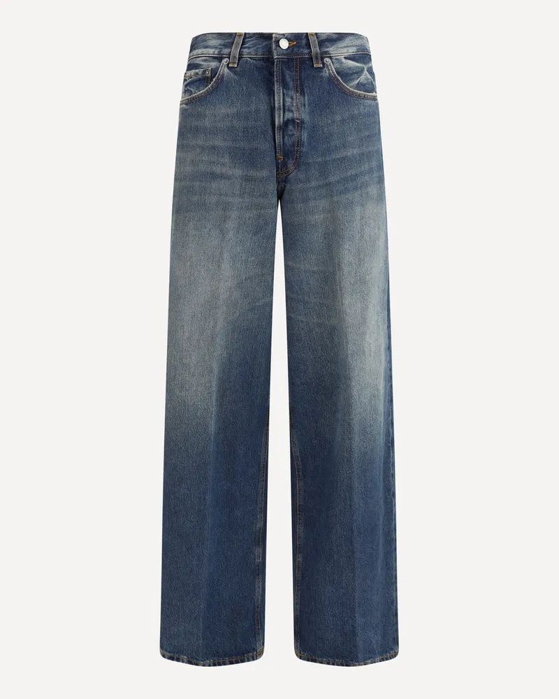 Haikure Baggy Jeans Female Blue