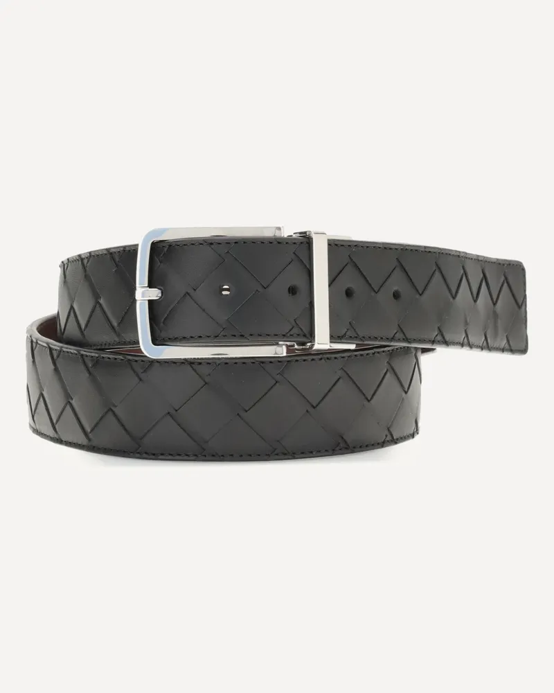 Bottega Veneta Leather Belt Male Black