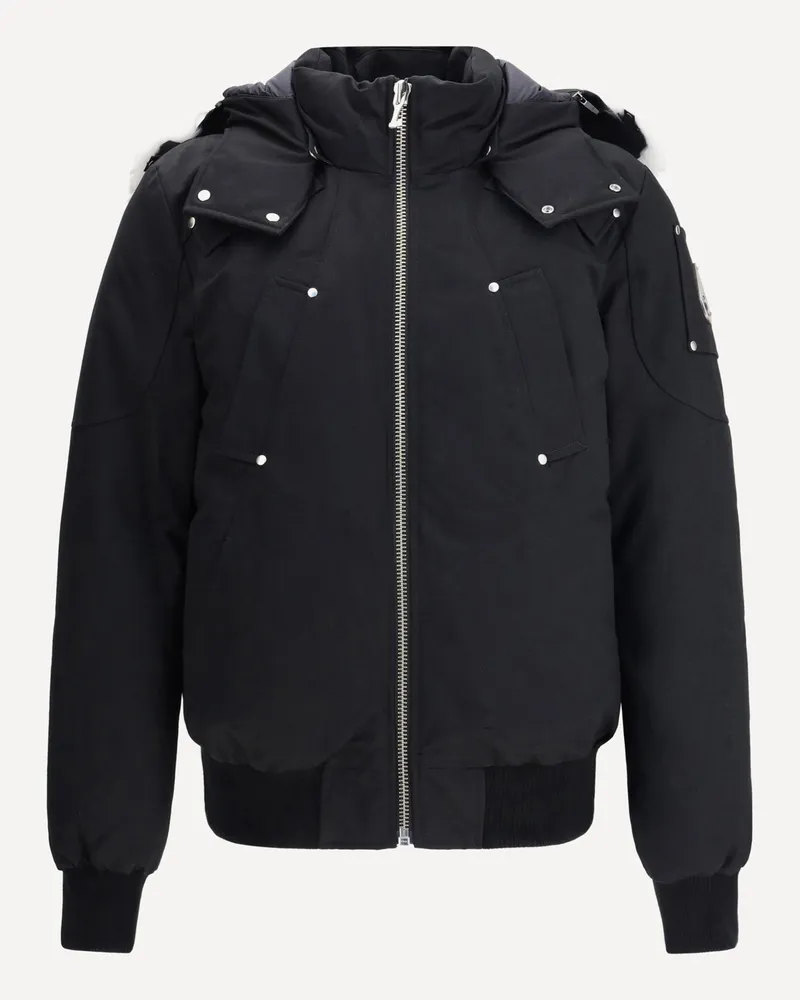 Moose Knuckles Original Ballistic Bomber with removable Shearling Male Black