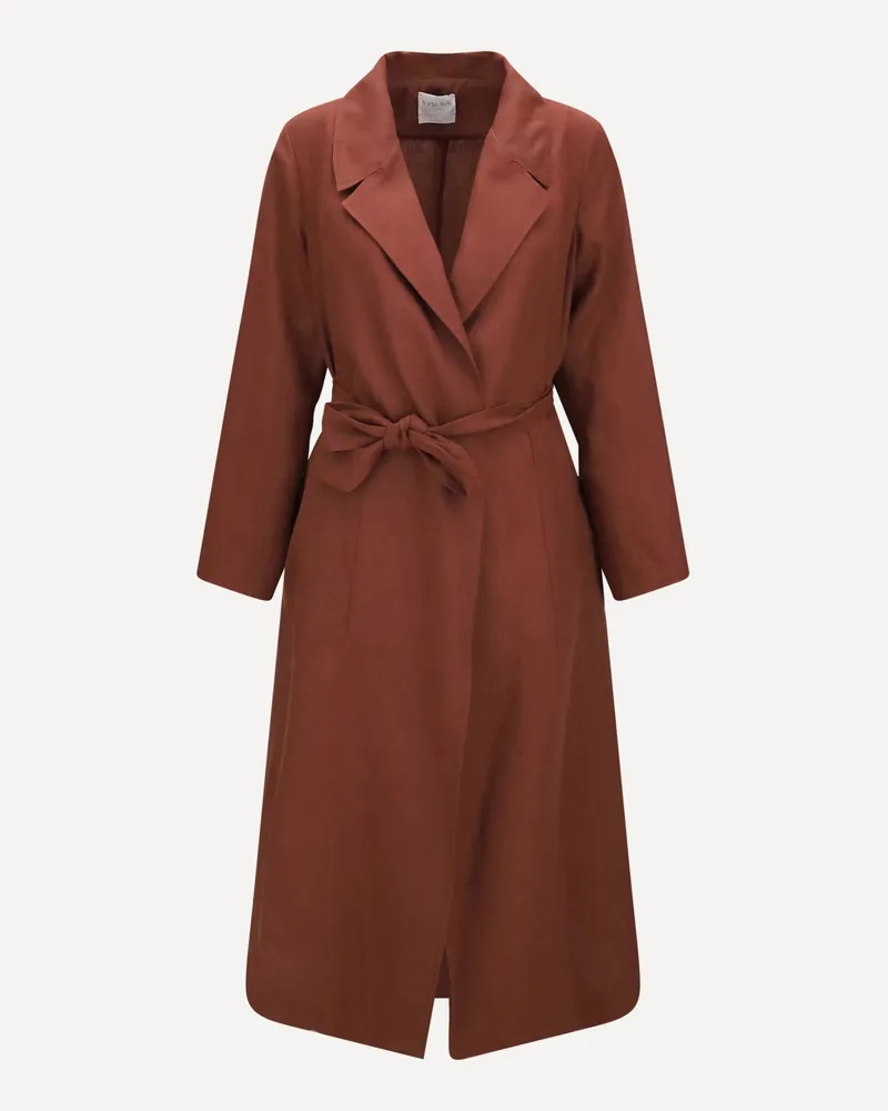 forte_forte FORTE_FORTE Belted linen Coat Female Red