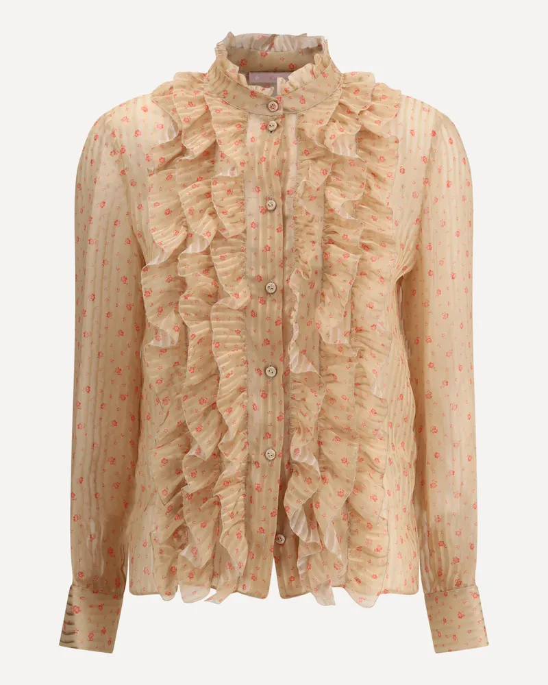 Kristina Ti Rouches silk Blouse Female Multicolour