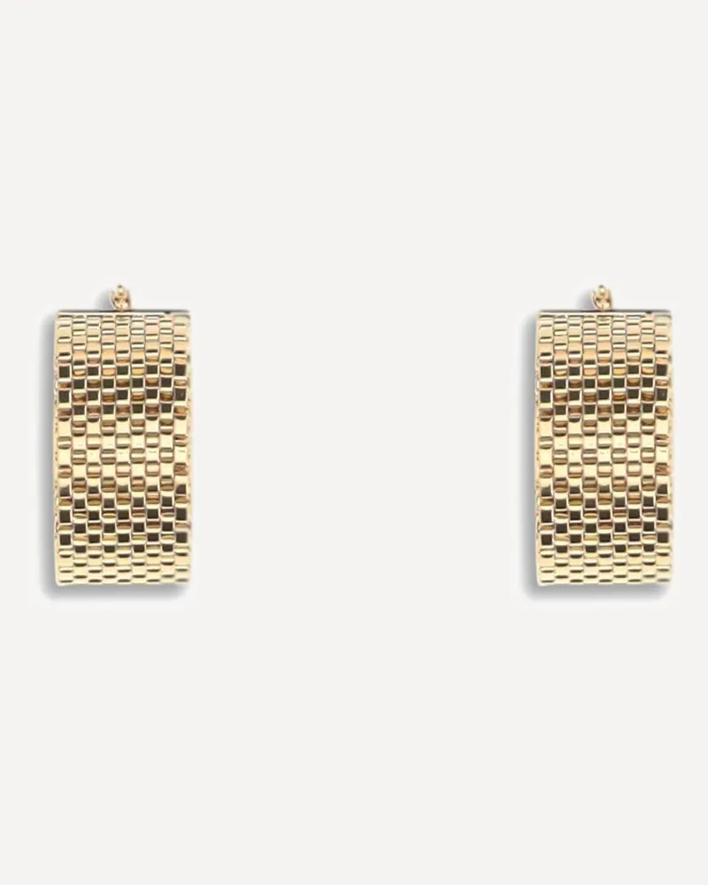 Jil Sander Hoop Earrings Female Gold