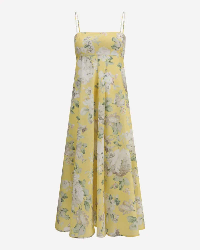 Zimmermann Acacia midi Dress Female Yellow