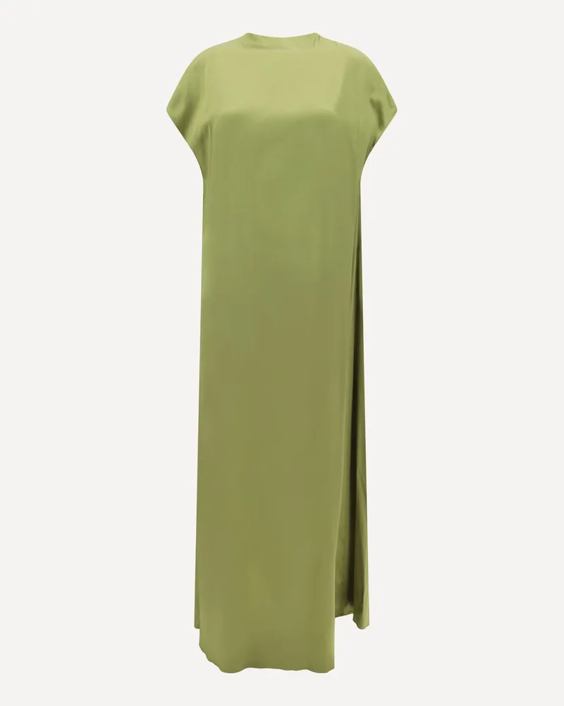 Dries van Noten Satin long Dress Female Green