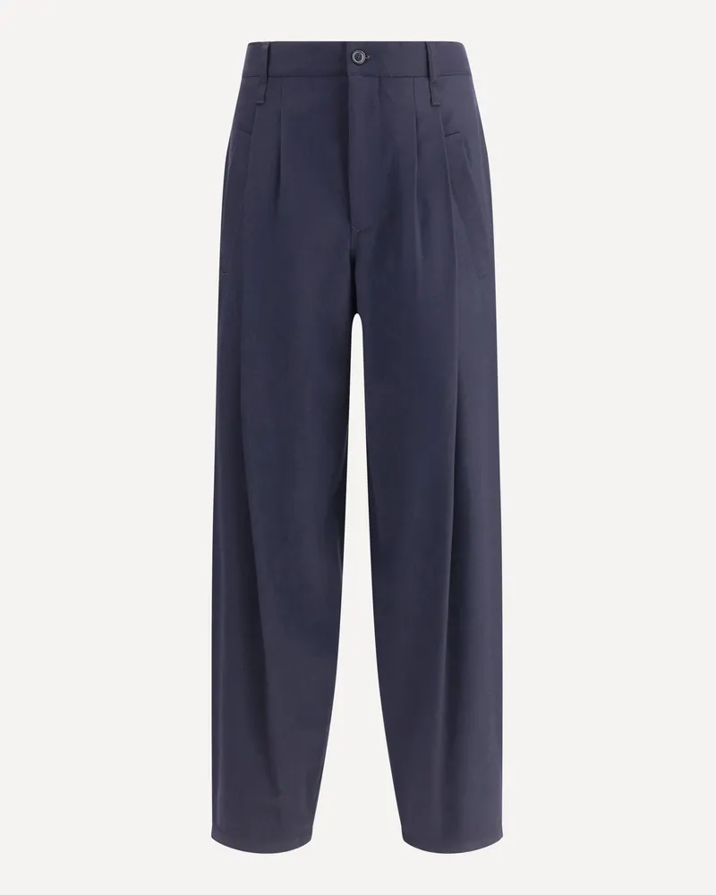 Giorgio Armani Lightweight wool cloth single-dart Pants Male Blue