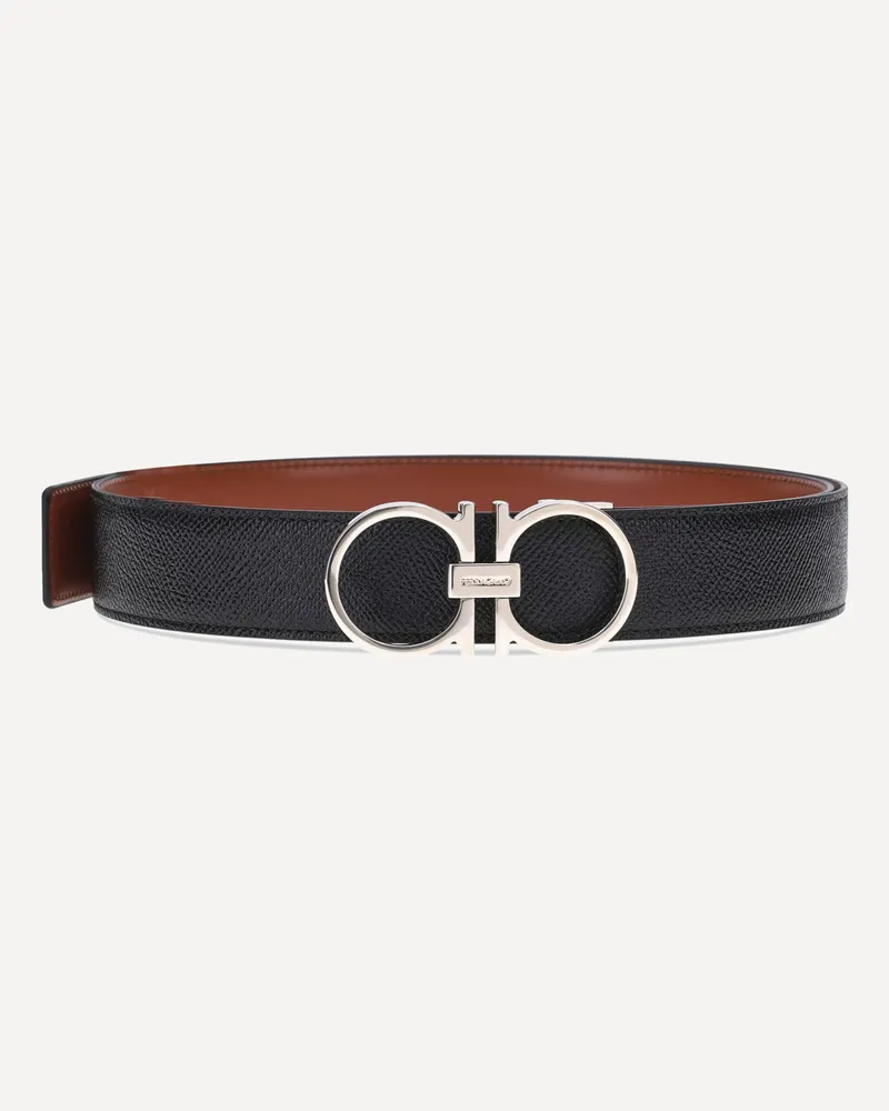 Ferragamo Reversible Gancini Belt Male Brown