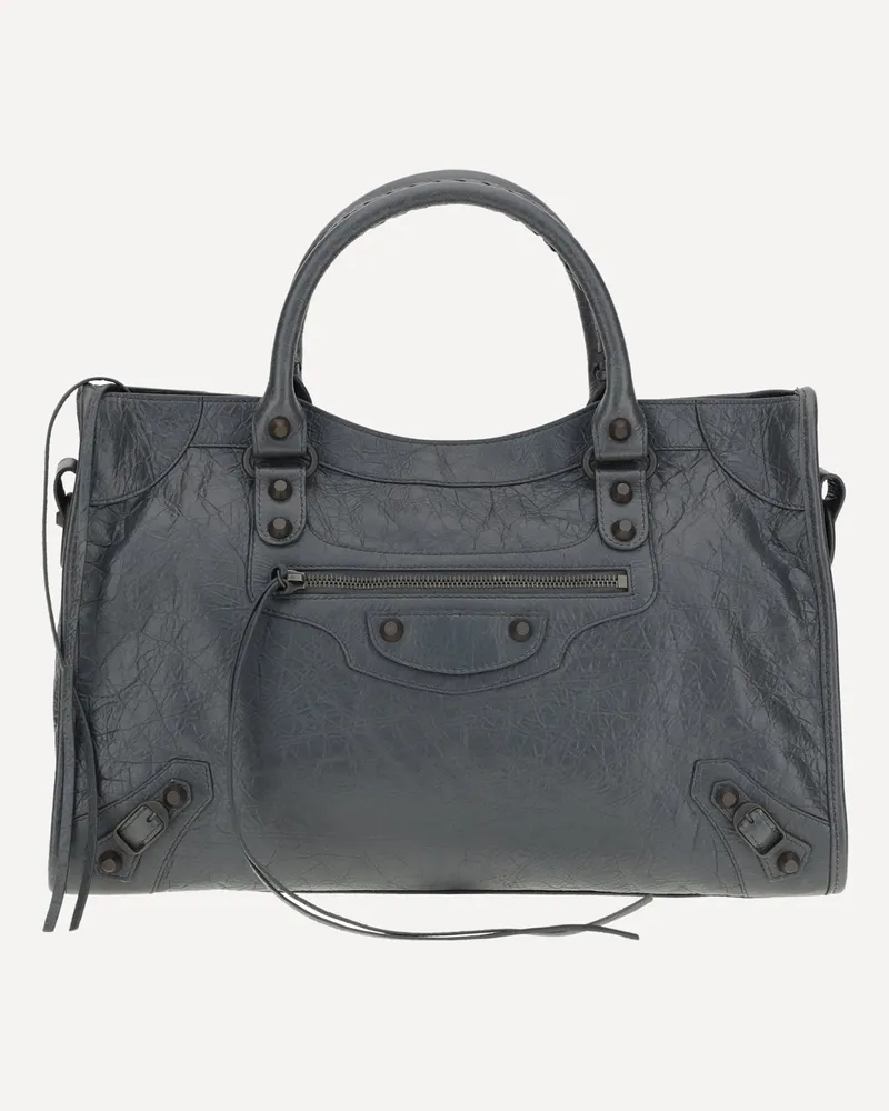 Balenciaga Le City Medium Shoulder Bag Female Grey