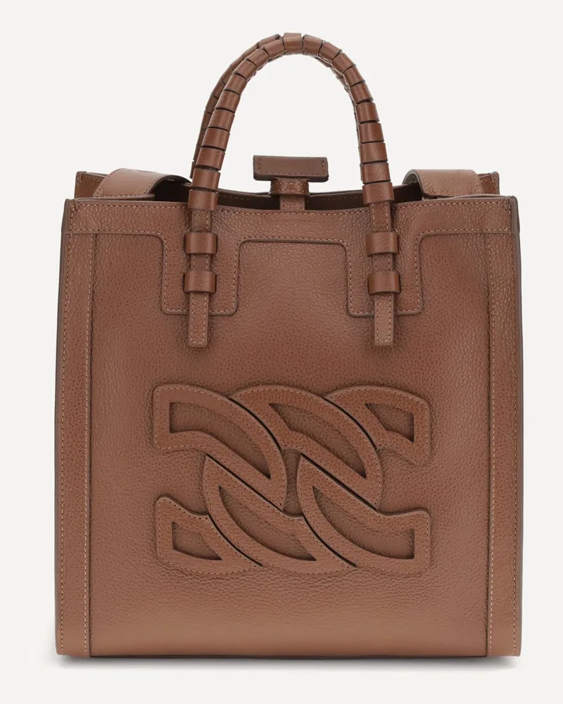 Casadei Demetra Tote Bag Female Brown