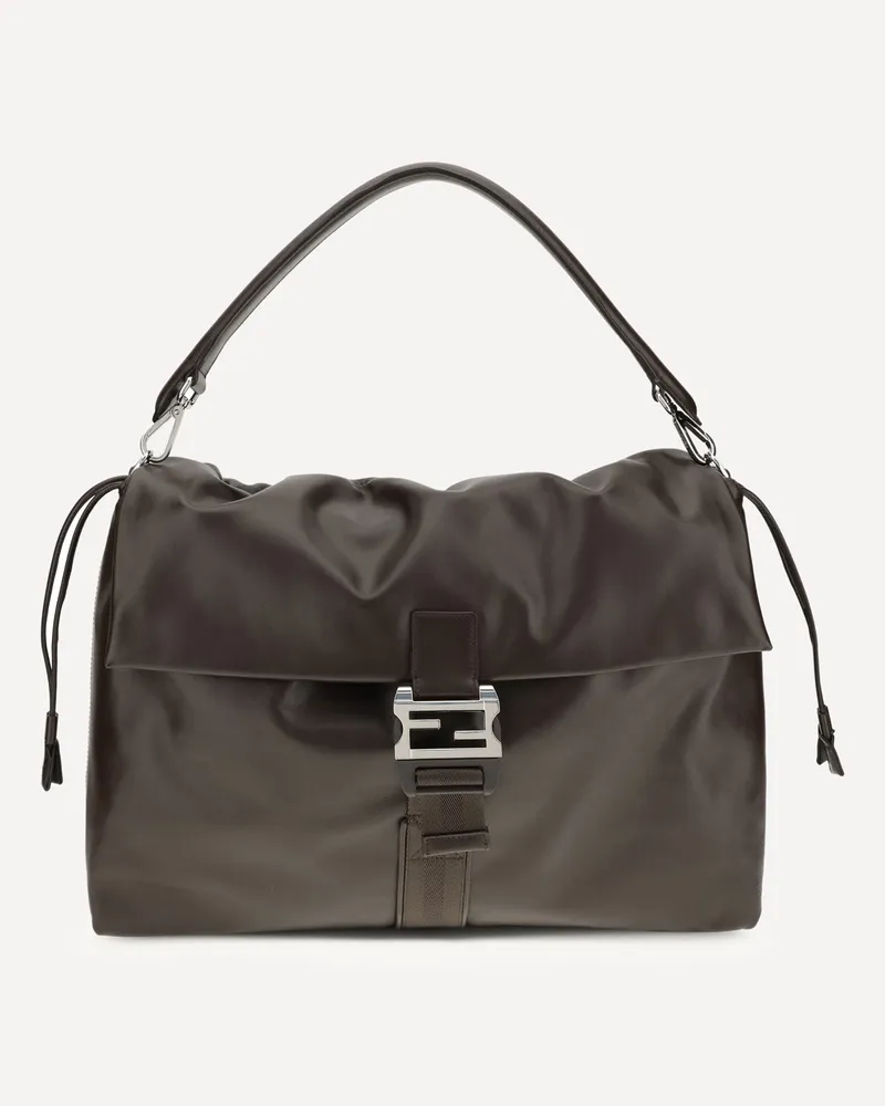 Fendi Mamma Baguette Shoulder Bag Male Brown