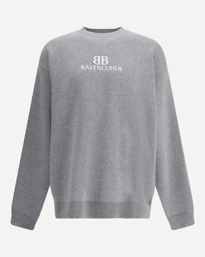 Balenciaga Oversized Sweater Male Grey