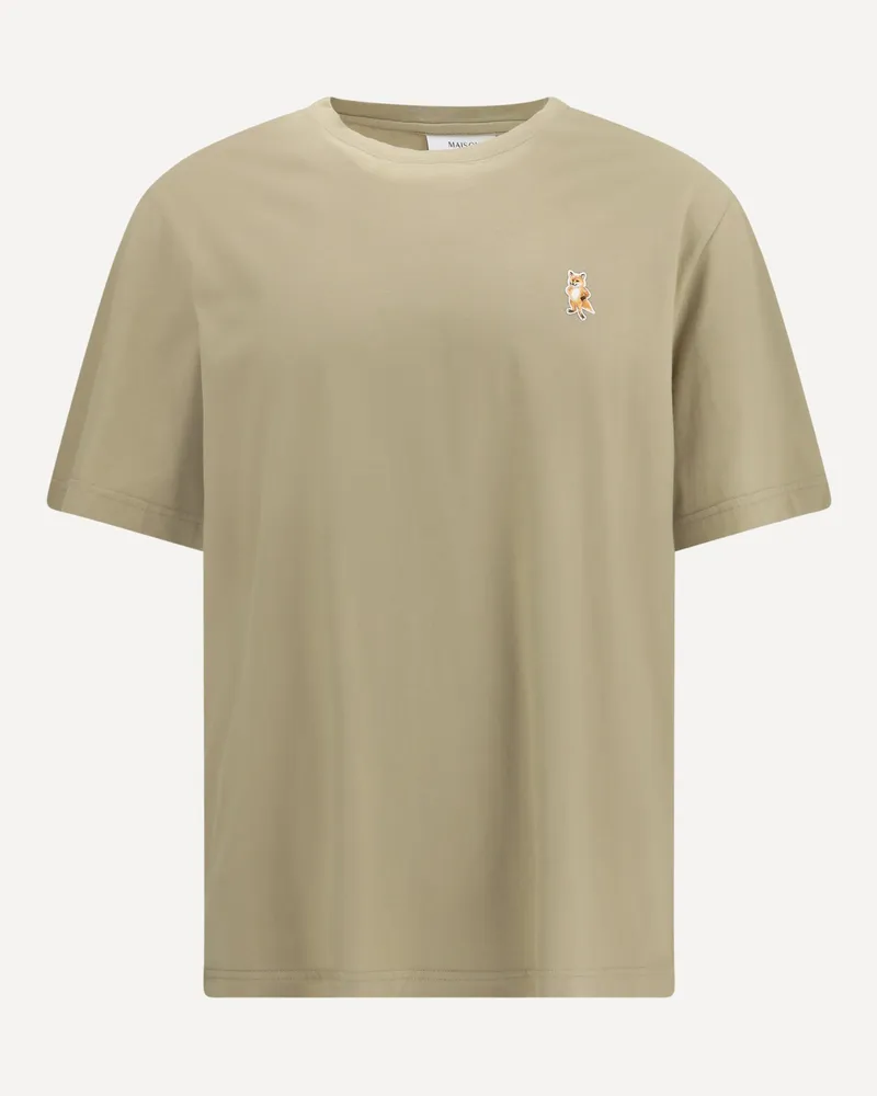 Kitsuné Standing Fox T-Shirt Male Beige