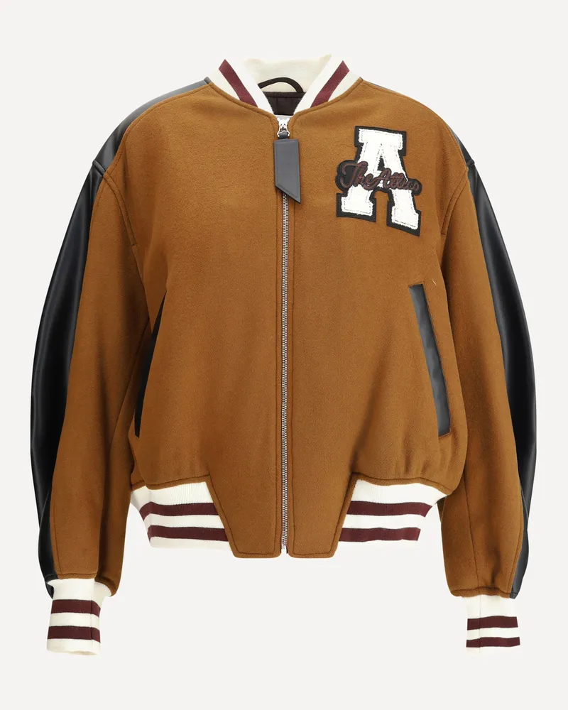 ATTICO Varsity bomber Jacket Female Brown