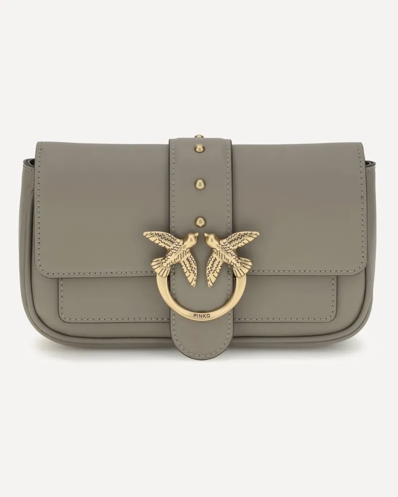Pinko Love One Shoulder Bag Female Grey