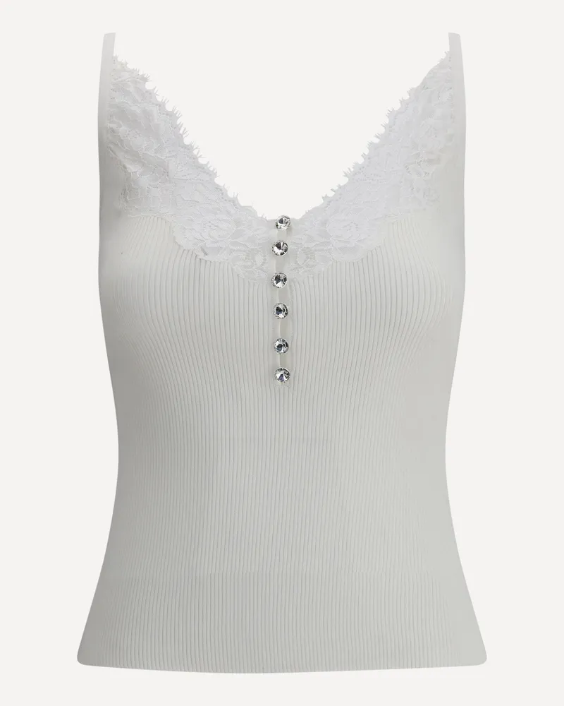 Self-Portrait Lace Top Female White