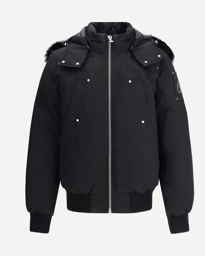 Moose Knuckles Original Ballistic Bomber with removable Shearling Male Black