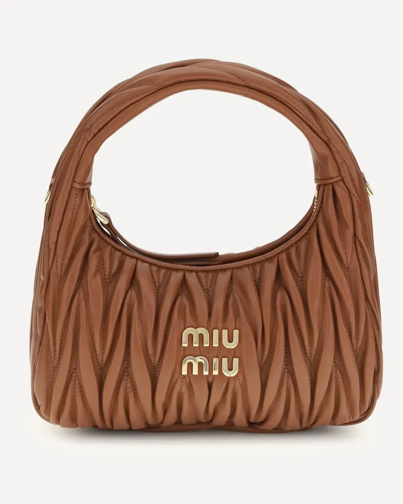 Miu Miu Wandler Hobo Handbag Female Brown